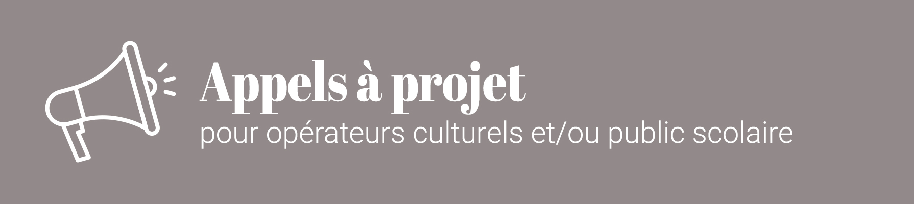 Accès appels à projets patrimoine