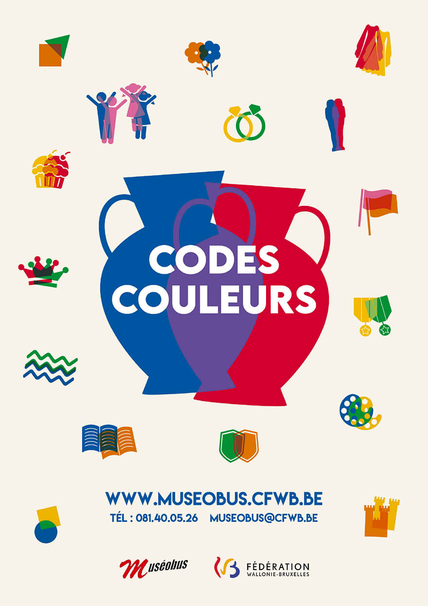 Affiche de l'exposition Codes couleurs du Muséobus