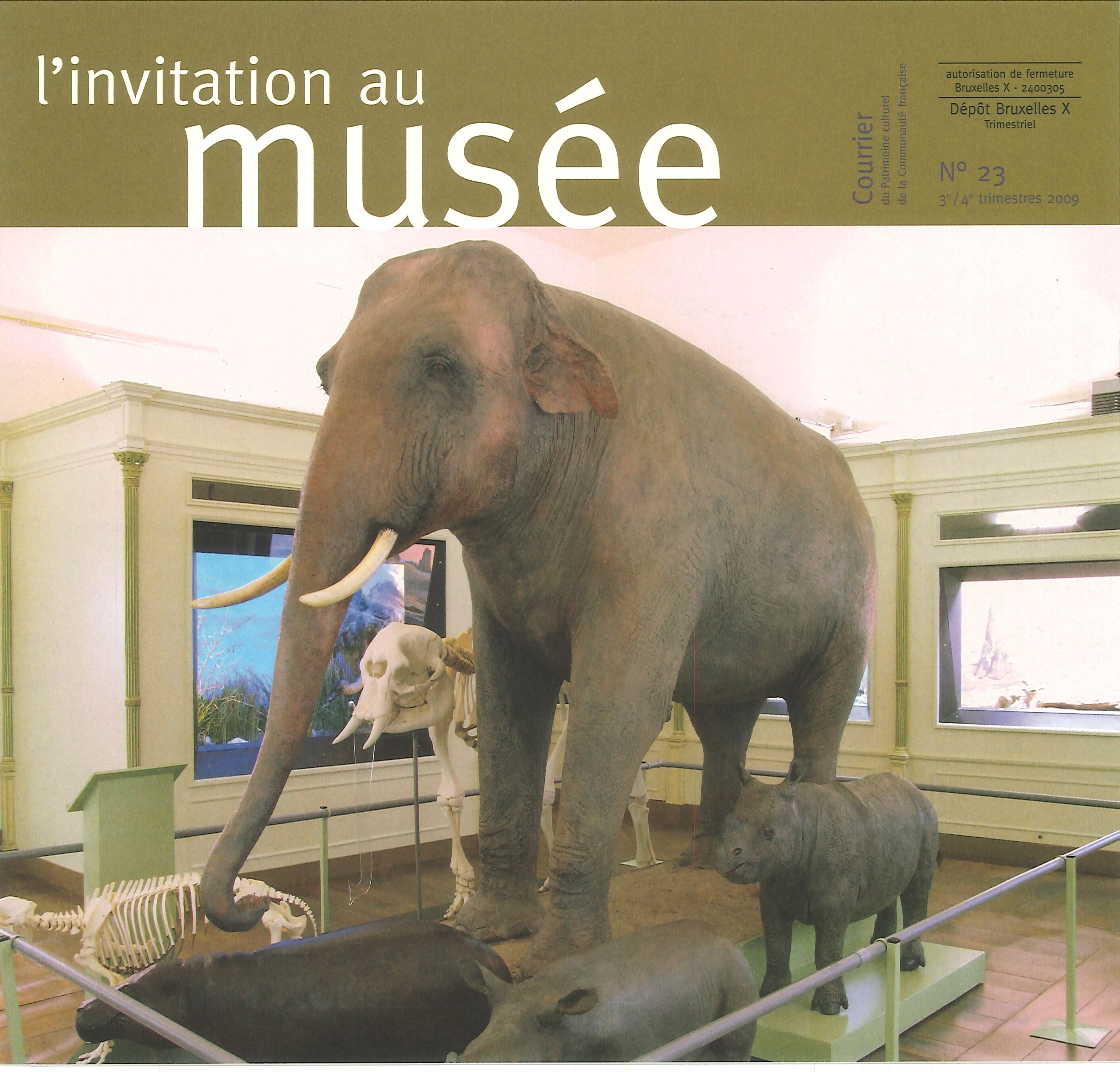 Cover invitation musée numéro 23